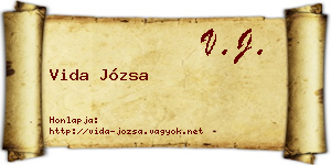 Vida Józsa névjegykártya